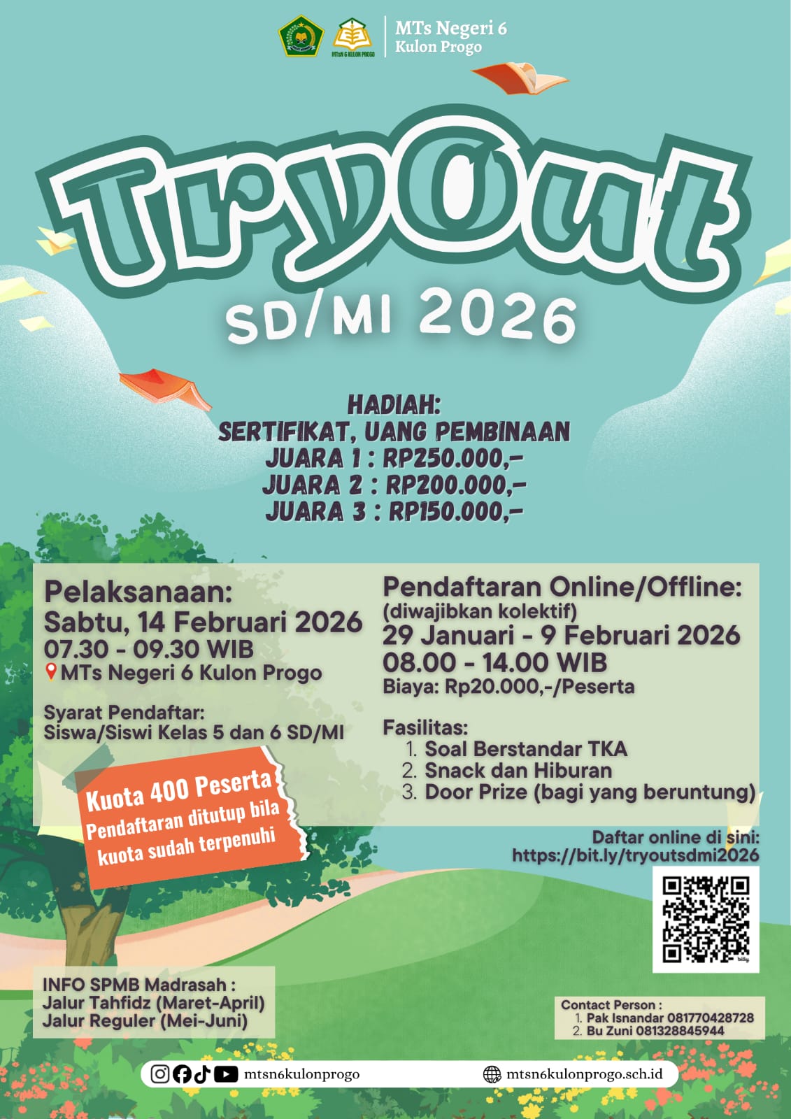 Animo Tinggi: Ratusan Siswa Siap Ikuti Try Out di MTsN 6 Kulon Progo